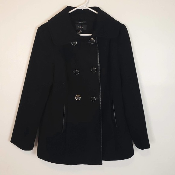 Style & Co Black Women's Peacoat size small - Picture 1 of 7